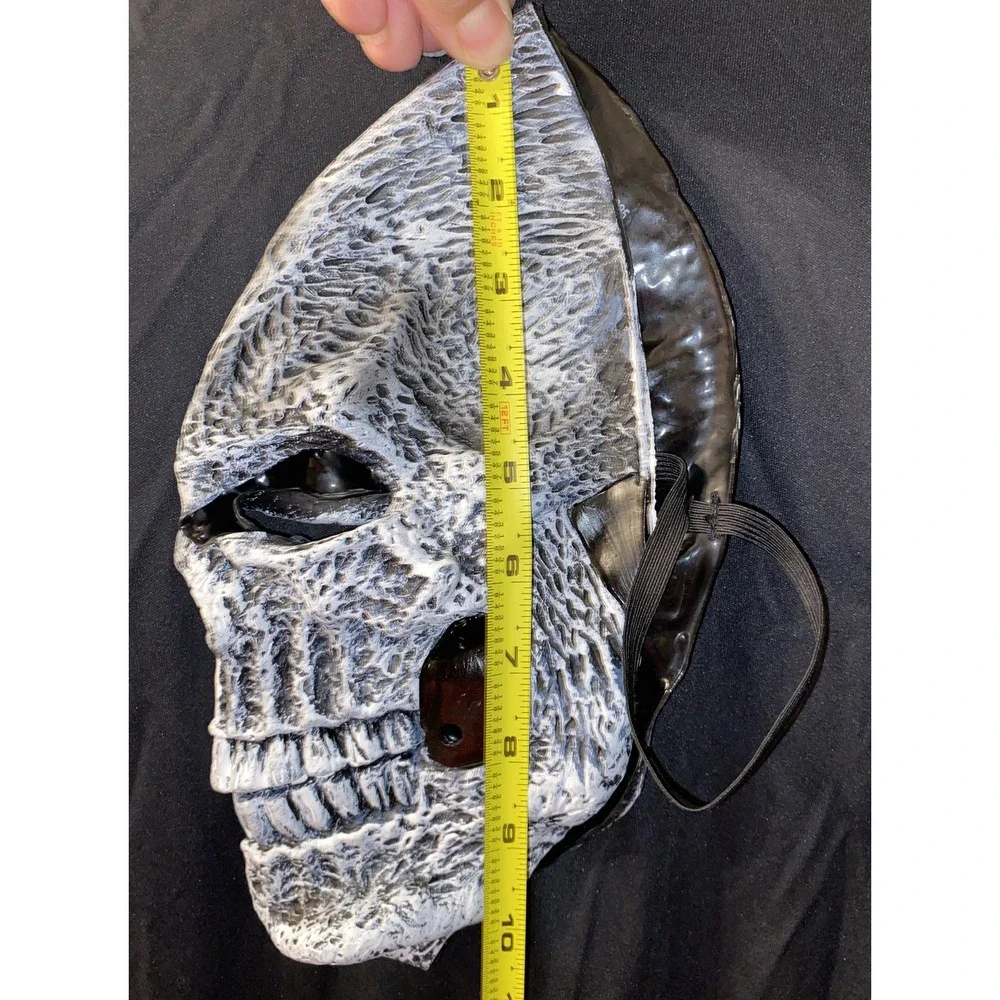 Skeleton Mask Cloak Californian Costume Creepy Horror Con Halloween Youth XL